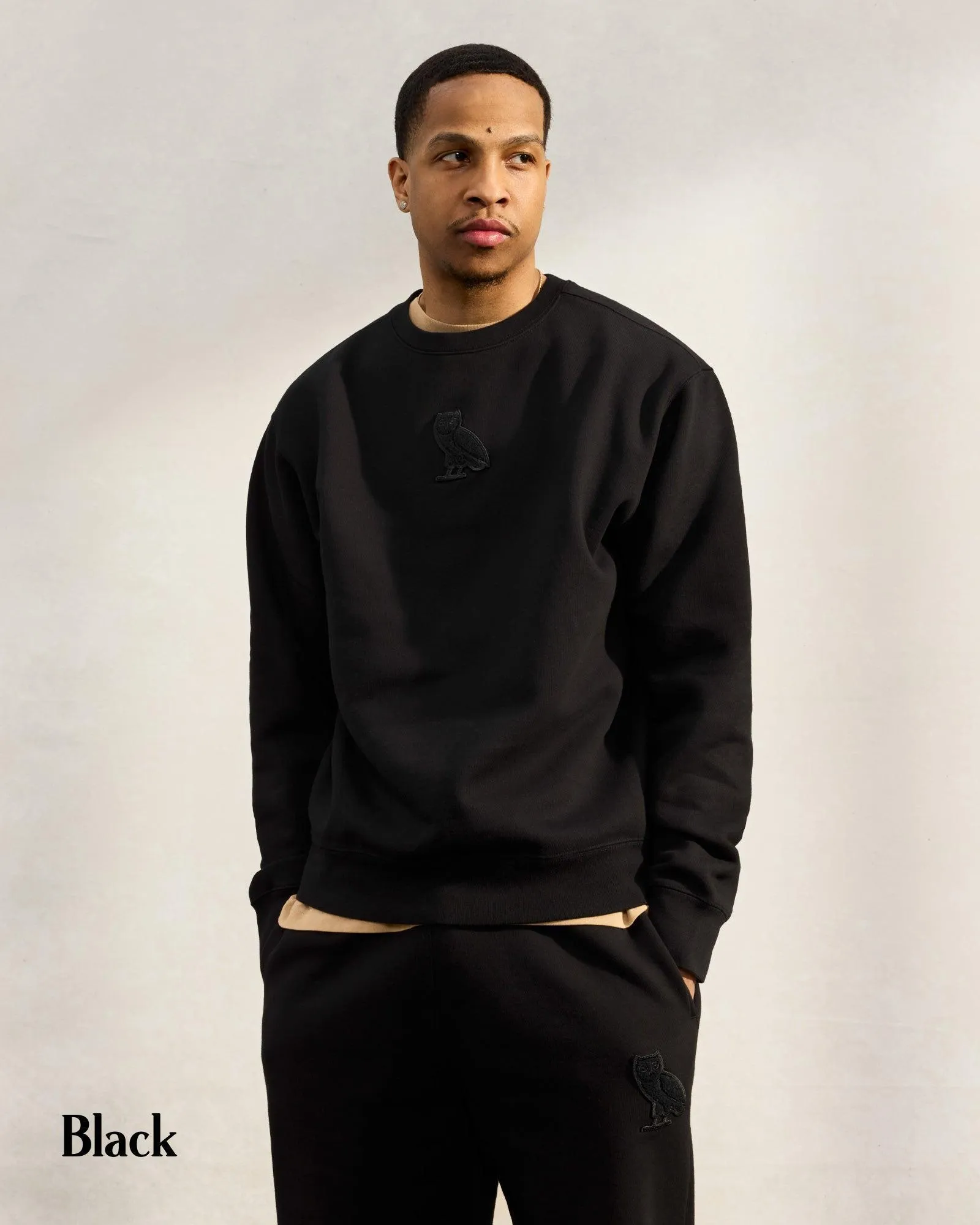 OCTOBERS VERY OWN  |Street Style Plain Cotton Logo Loungewear Sweatshirts