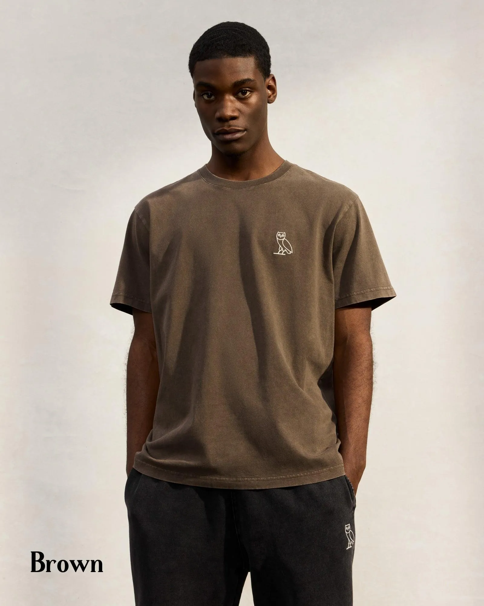 OCTOBERS VERY OWN  |Street Style Plain Cotton Logo Loungewear T-Shirts