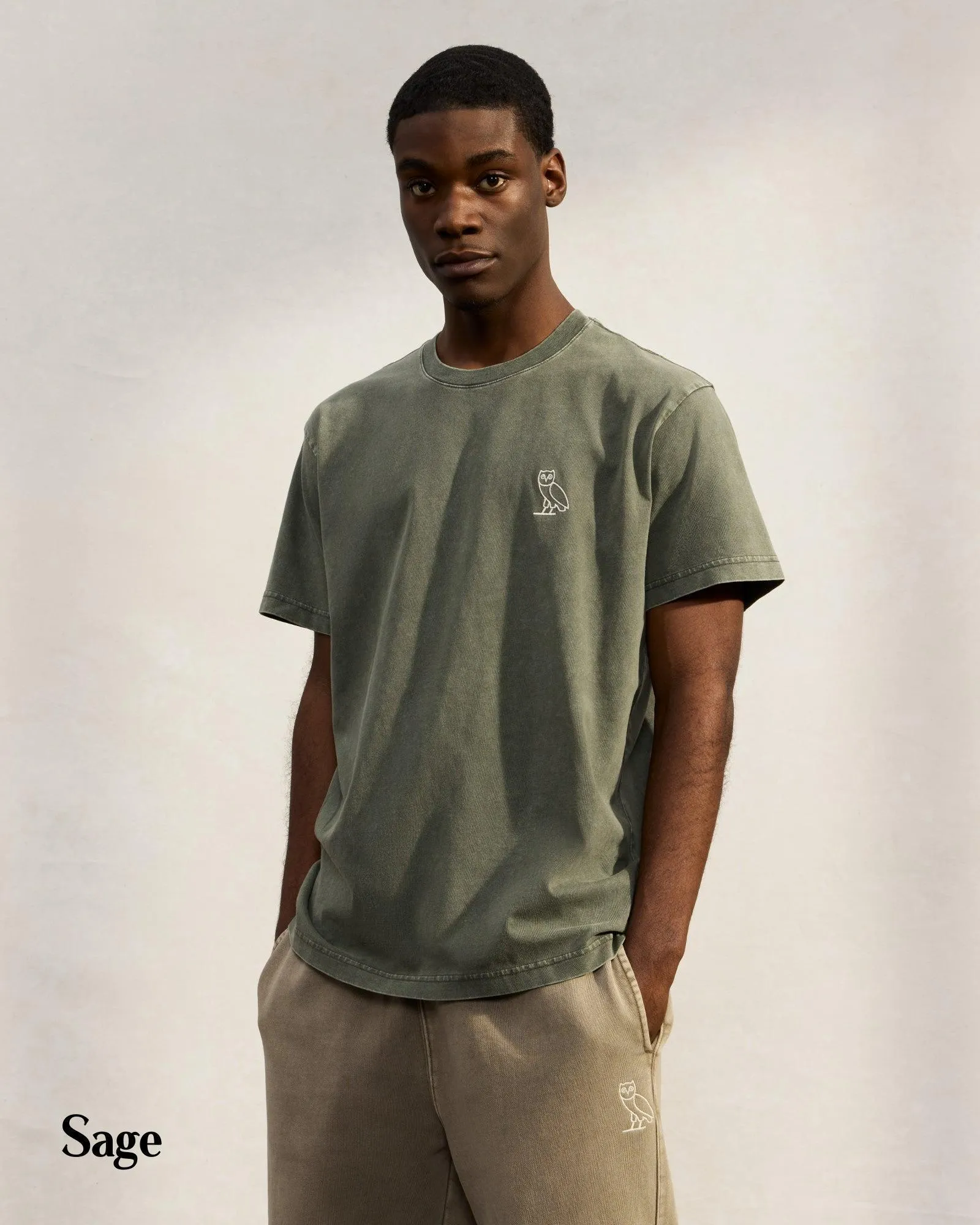 OCTOBERS VERY OWN  |Street Style Plain Cotton Logo Loungewear T-Shirts