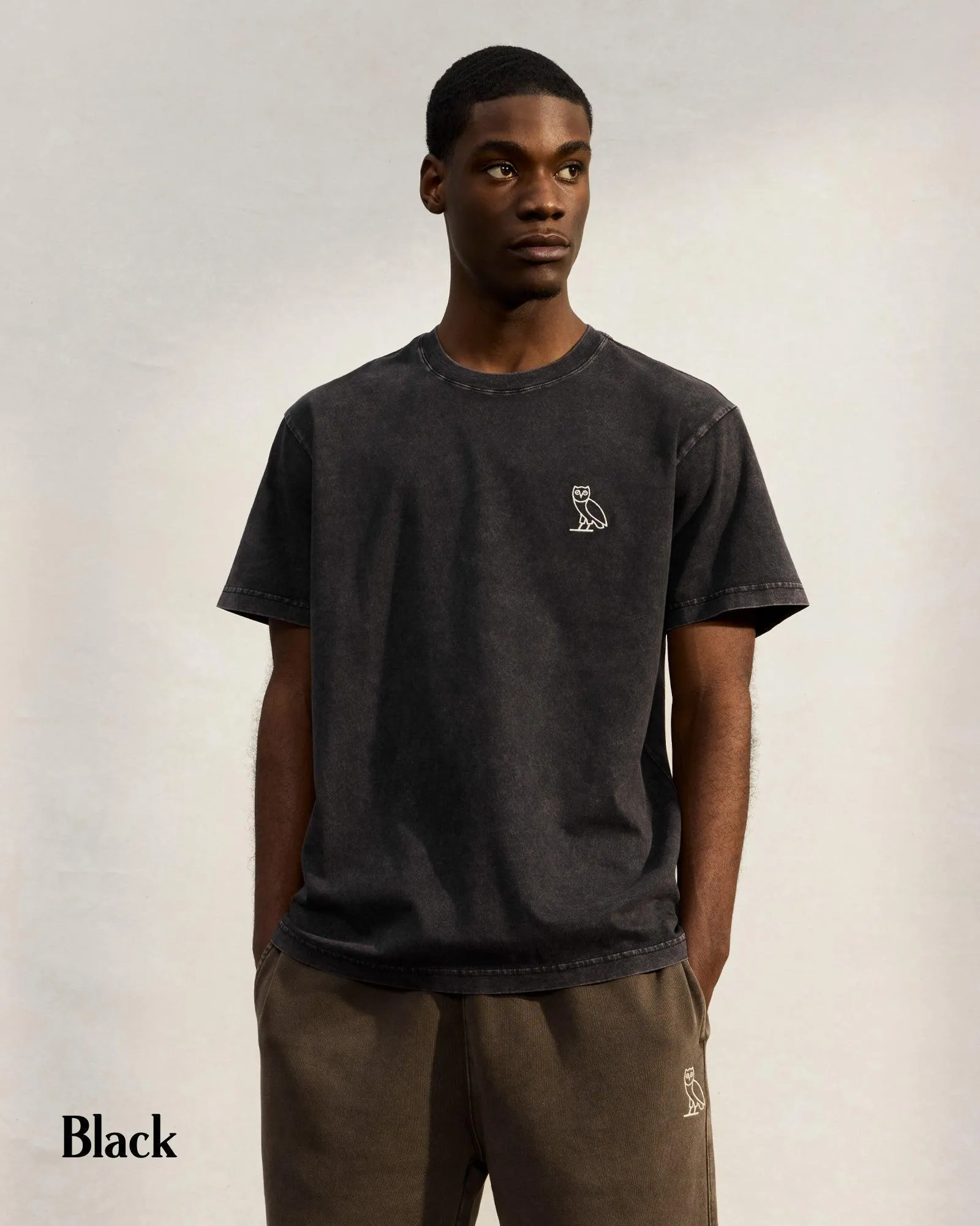 OCTOBERS VERY OWN  |Street Style Plain Cotton Logo Loungewear T-Shirts