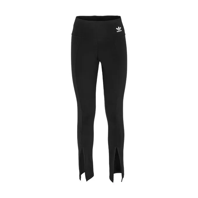 OPEN HEM LEGGINGS WITH SLITS Woman Black