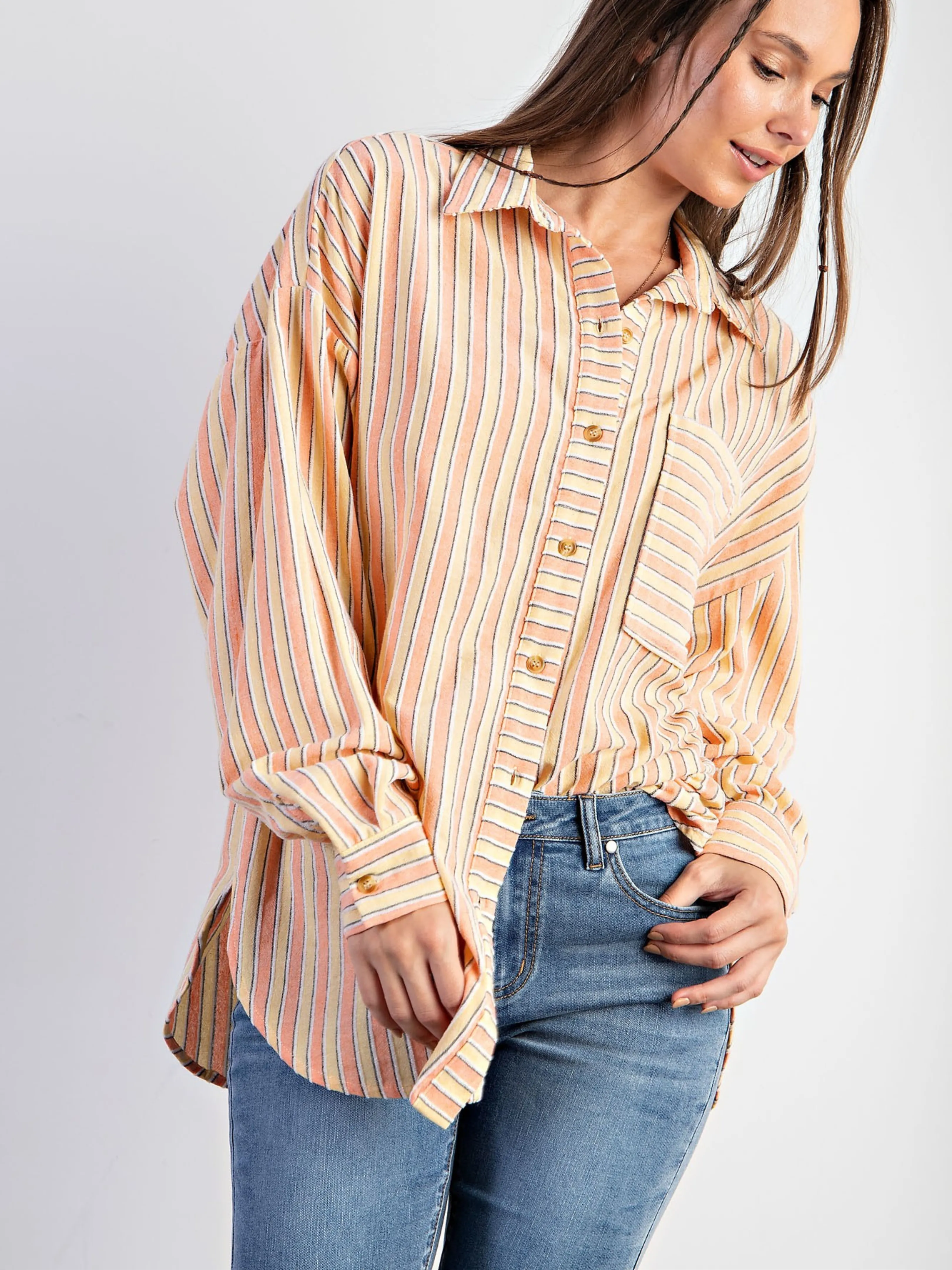 Orange Dream Button Down