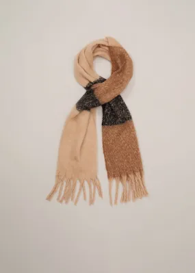 Oversized Stripe Brushed Scarf