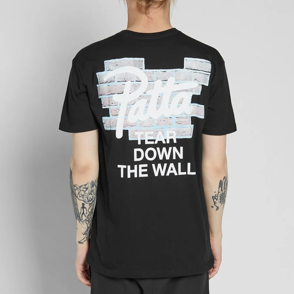 Patta Tear Down TeeBlack