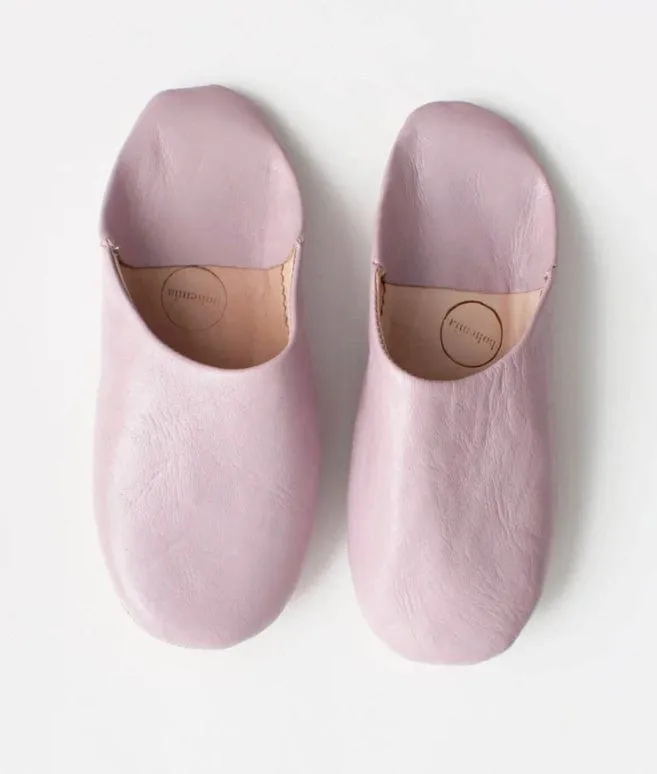 Pink Babouche Moroccan Slippers