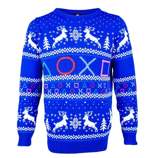 Playstation Symbol Christmas Jumper