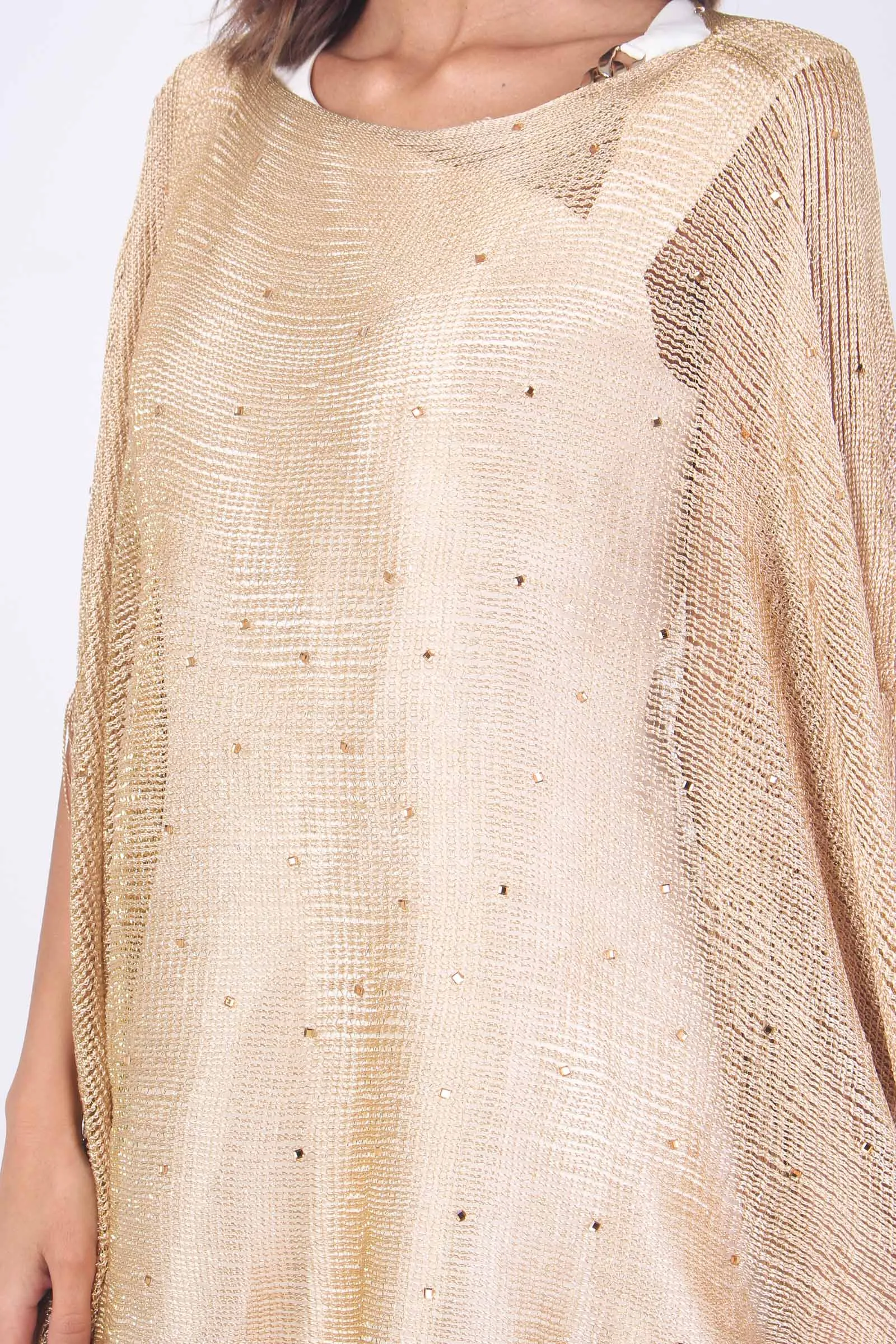 Poncho Lurex Gold