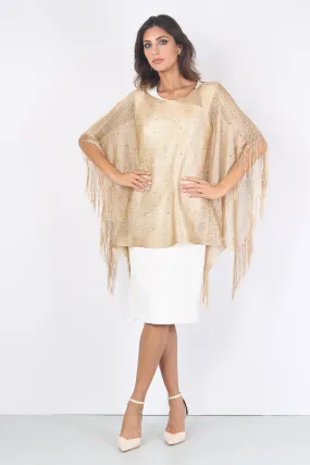 Poncho Lurex Gold