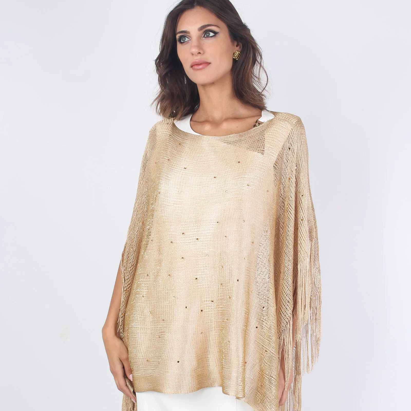 Poncho Lurex Gold