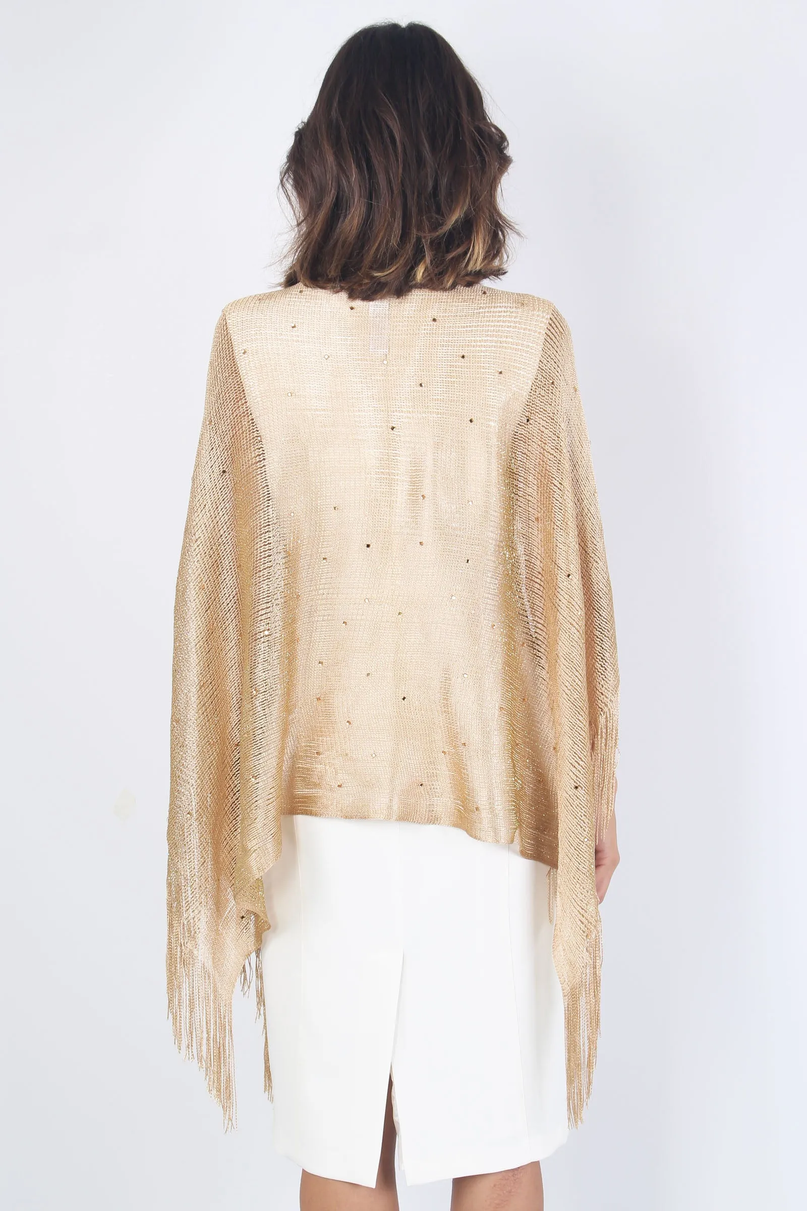 Poncho Lurex Gold