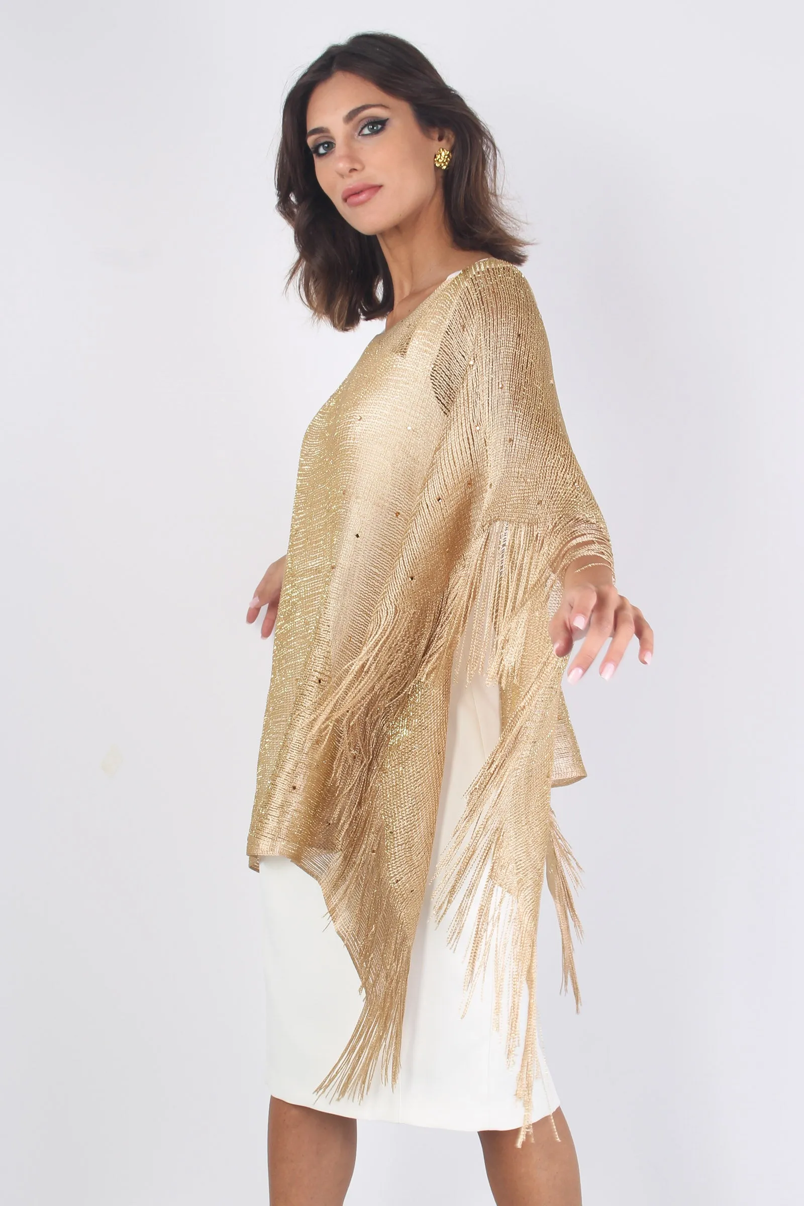 Poncho Lurex Gold