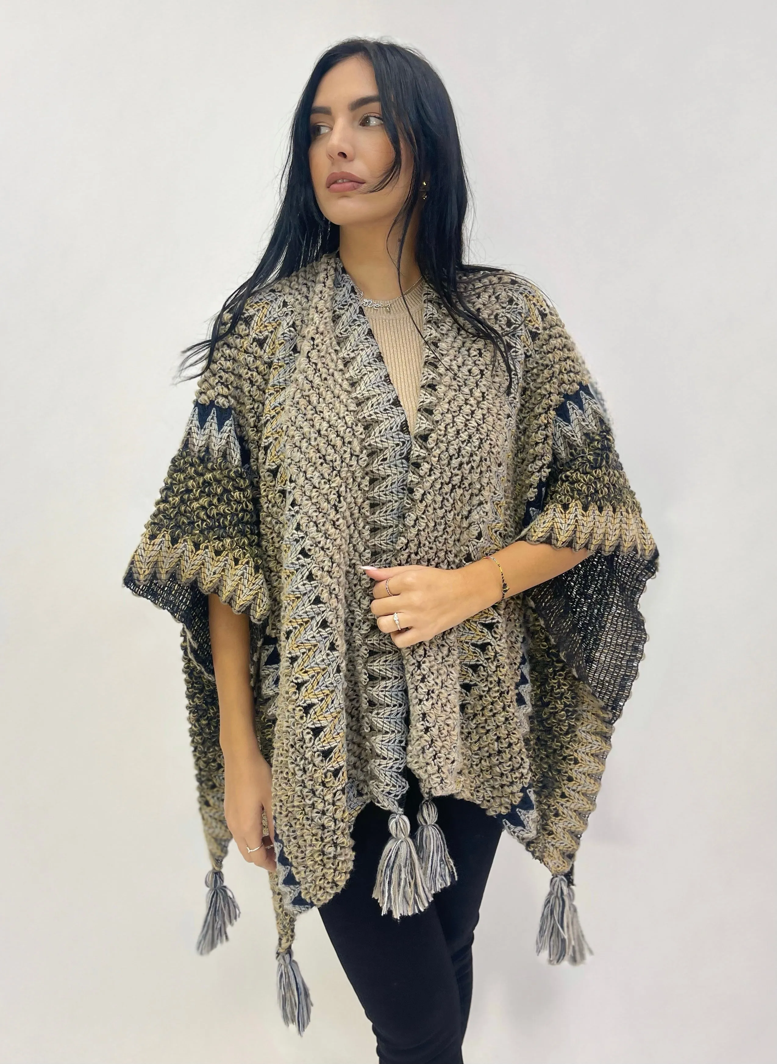 Poncho stile boho