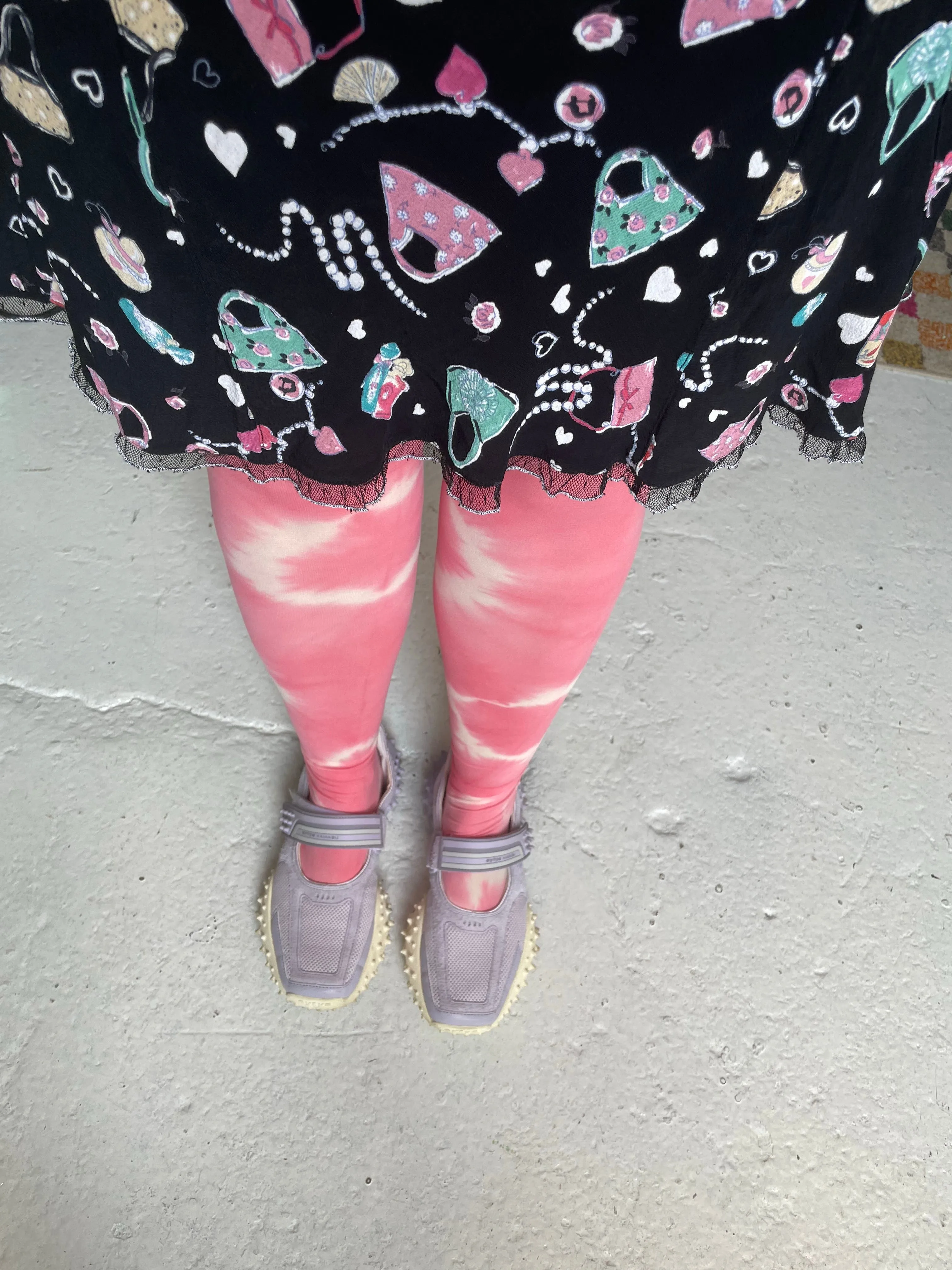 Pony tie dye tights