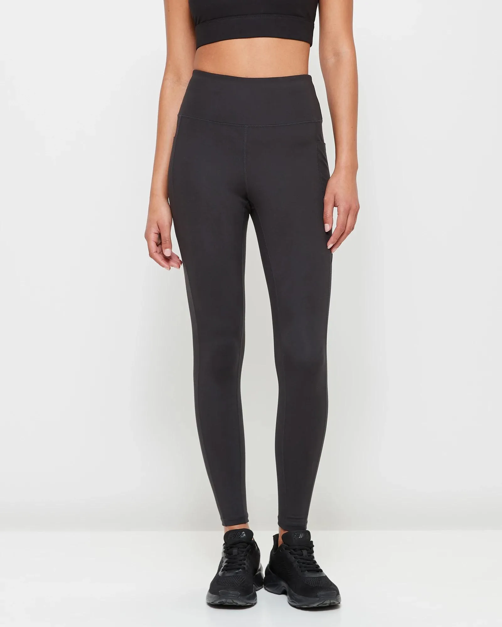 popular  Active Workout Full Length Tights - Black