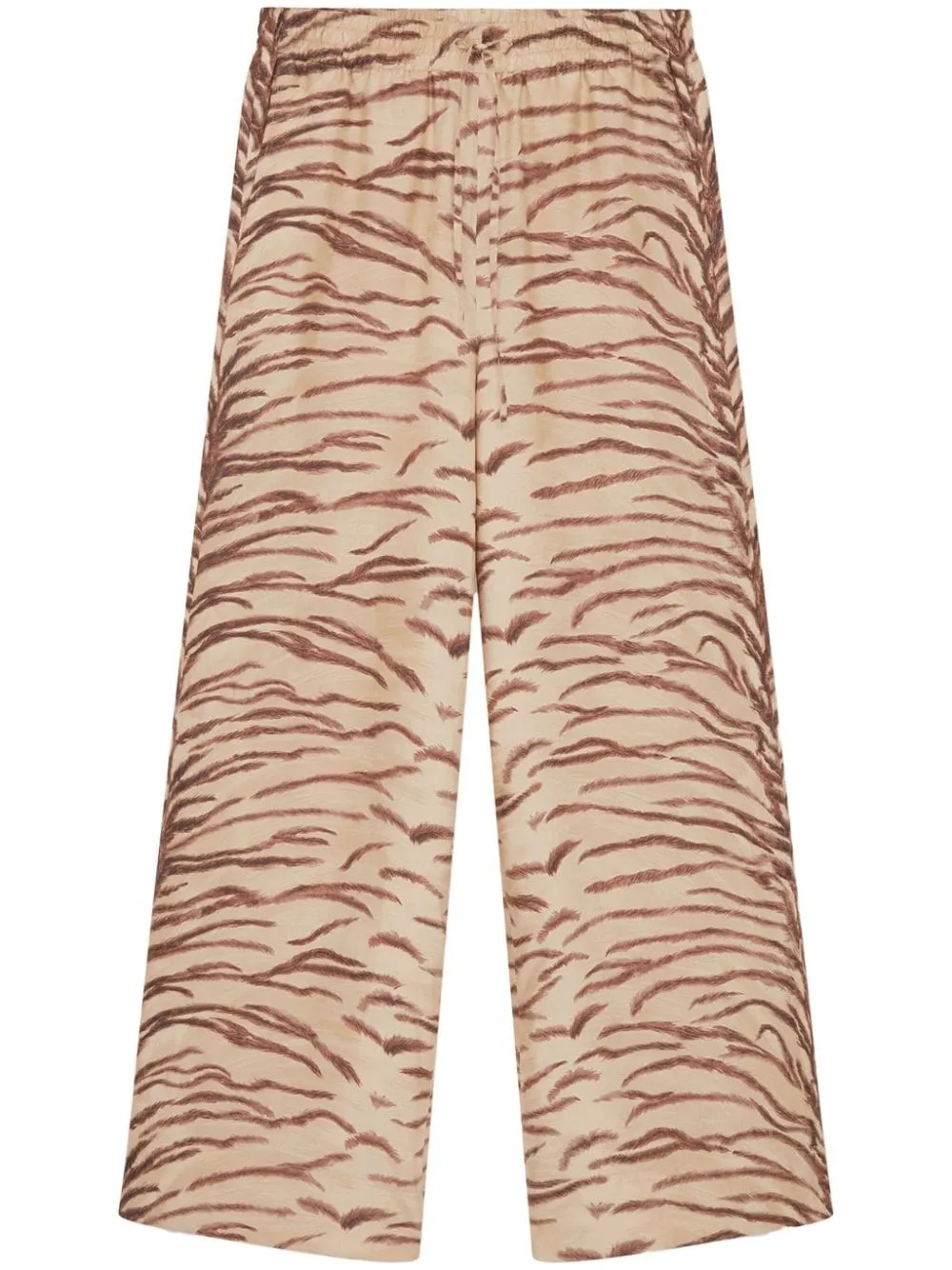 PRINTED SILK TROUSERS