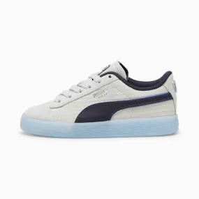 PUMA X PLAYSTATION Suede Little Kids' Sneakers (Glacial Gray-New Navy)