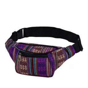 Purple Canvas Bumbag