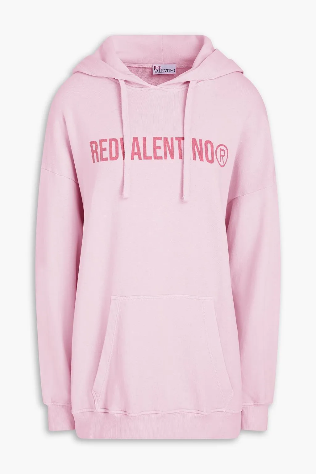 RED VALENTINO  |Street Style Long Sleeves Plain Cotton Logo Icy Color