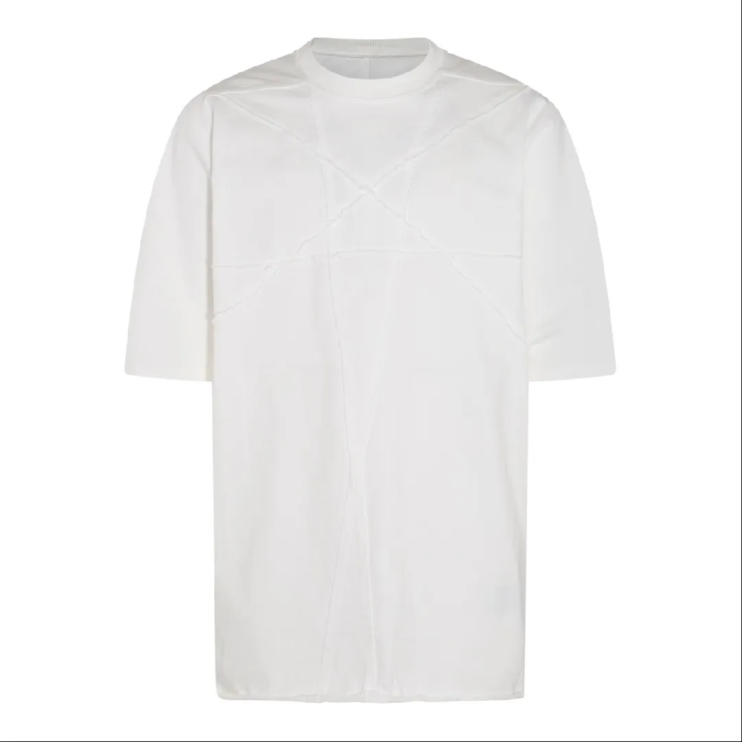 RICK OWENS  |Crew Neck Pullovers Street Style Plain Cotton Short Sleeves