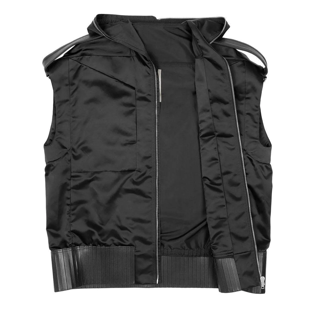 RICK OWENS  |Nylon Plain Leather Cotton Designers Vests & Gillets