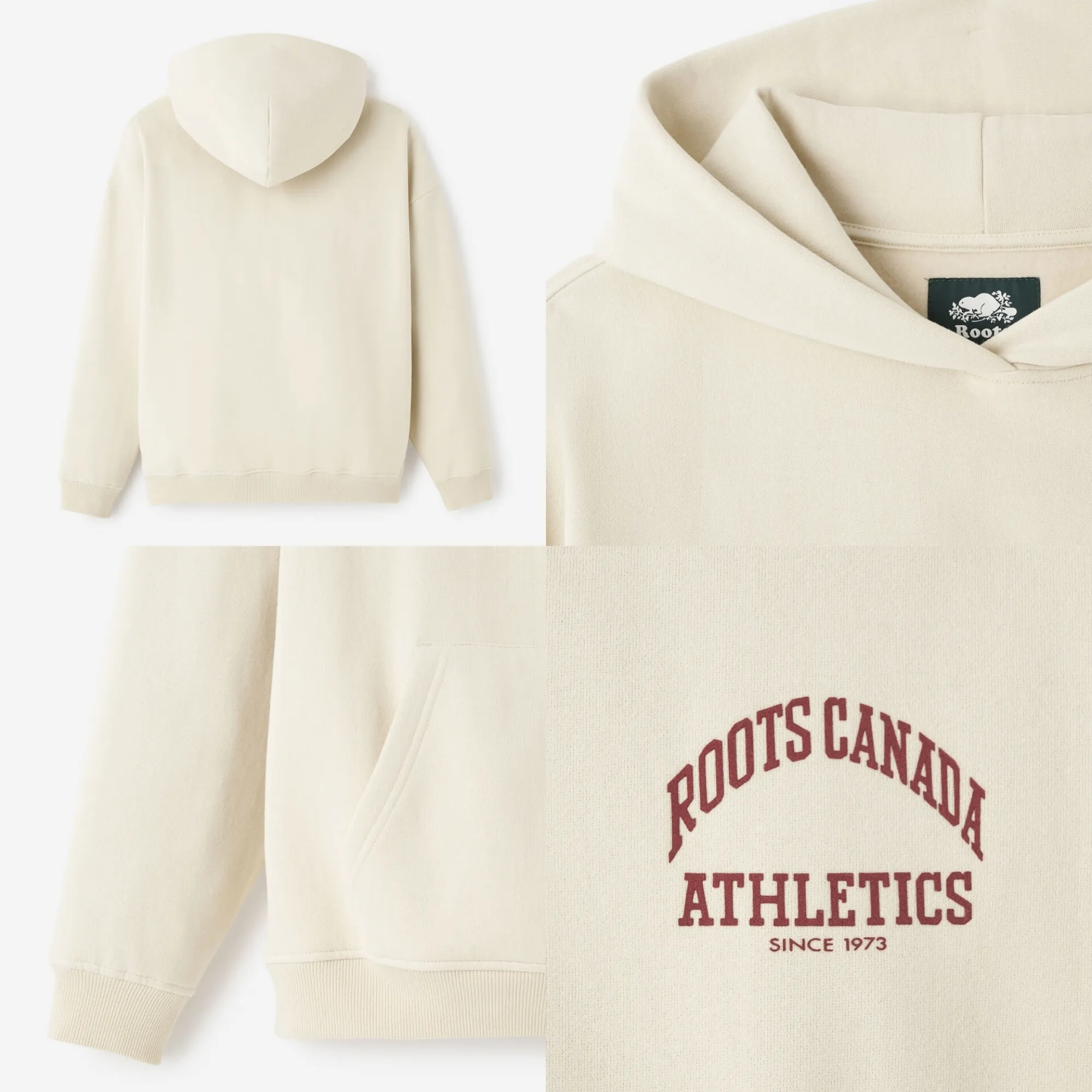 Roots  |Sweat Street Style Long Sleeves Plain Cotton Logo Loungewear