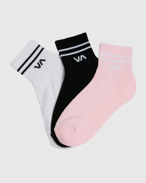 RVCA VA Mini Crew Sock 3 Pack