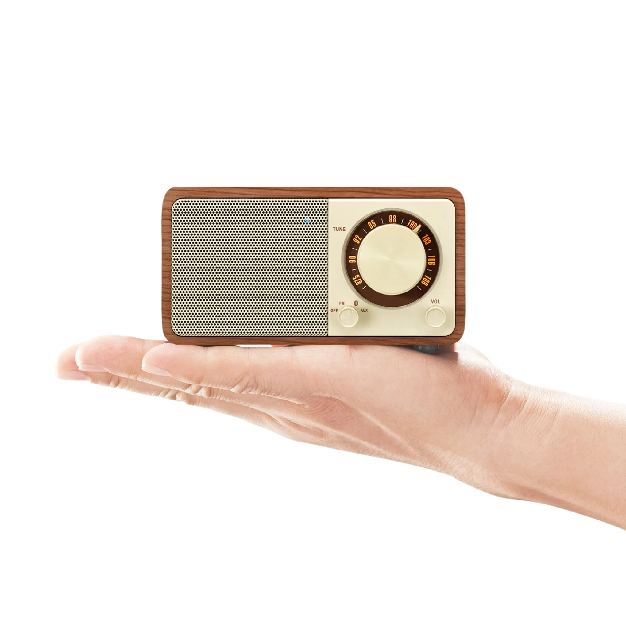 Sangean WR-7WL Bluetooth Speaker / FM Wooden Cabinet Radio