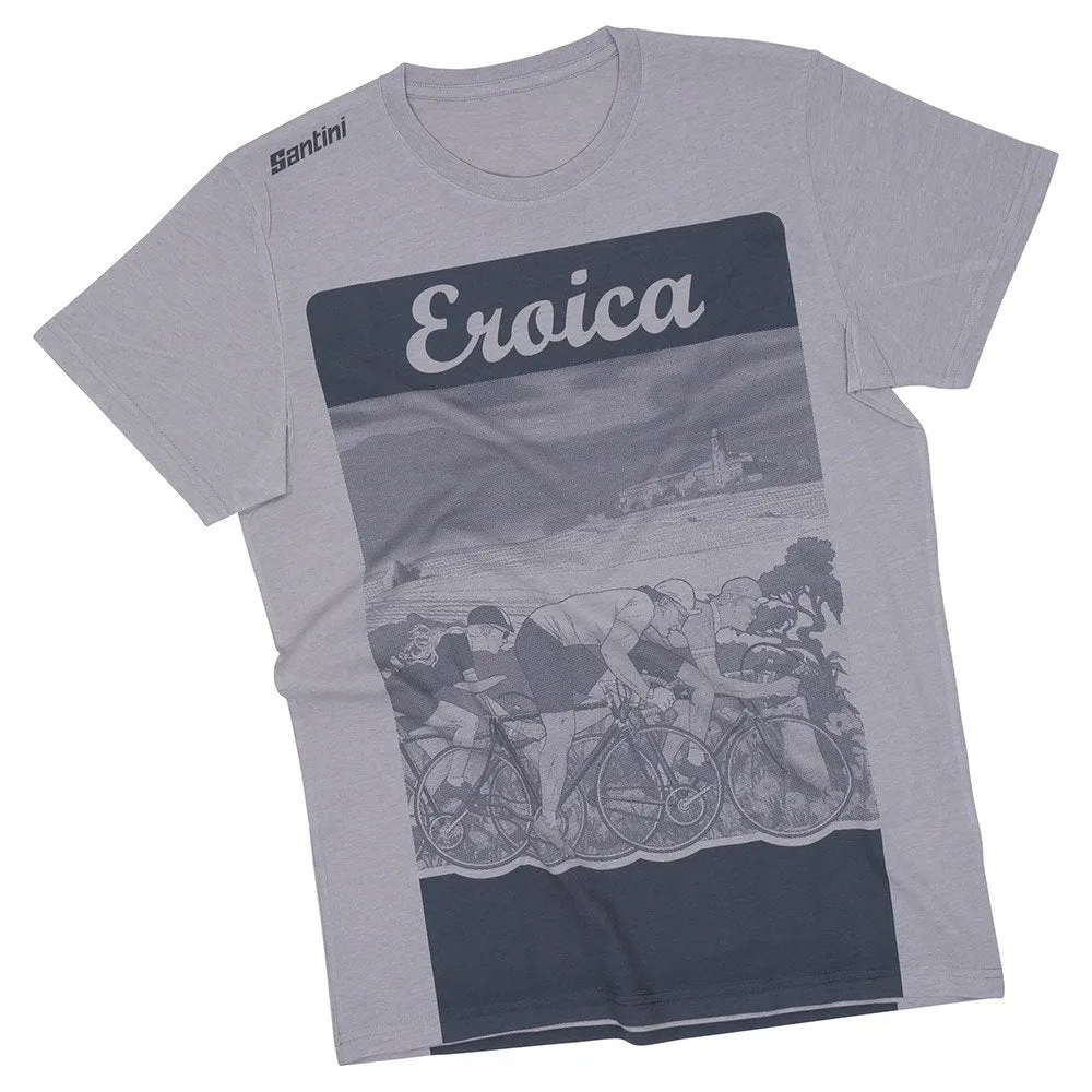 SANTINI T-SHIRT EROICA EPOCA GREY ACCESSORY