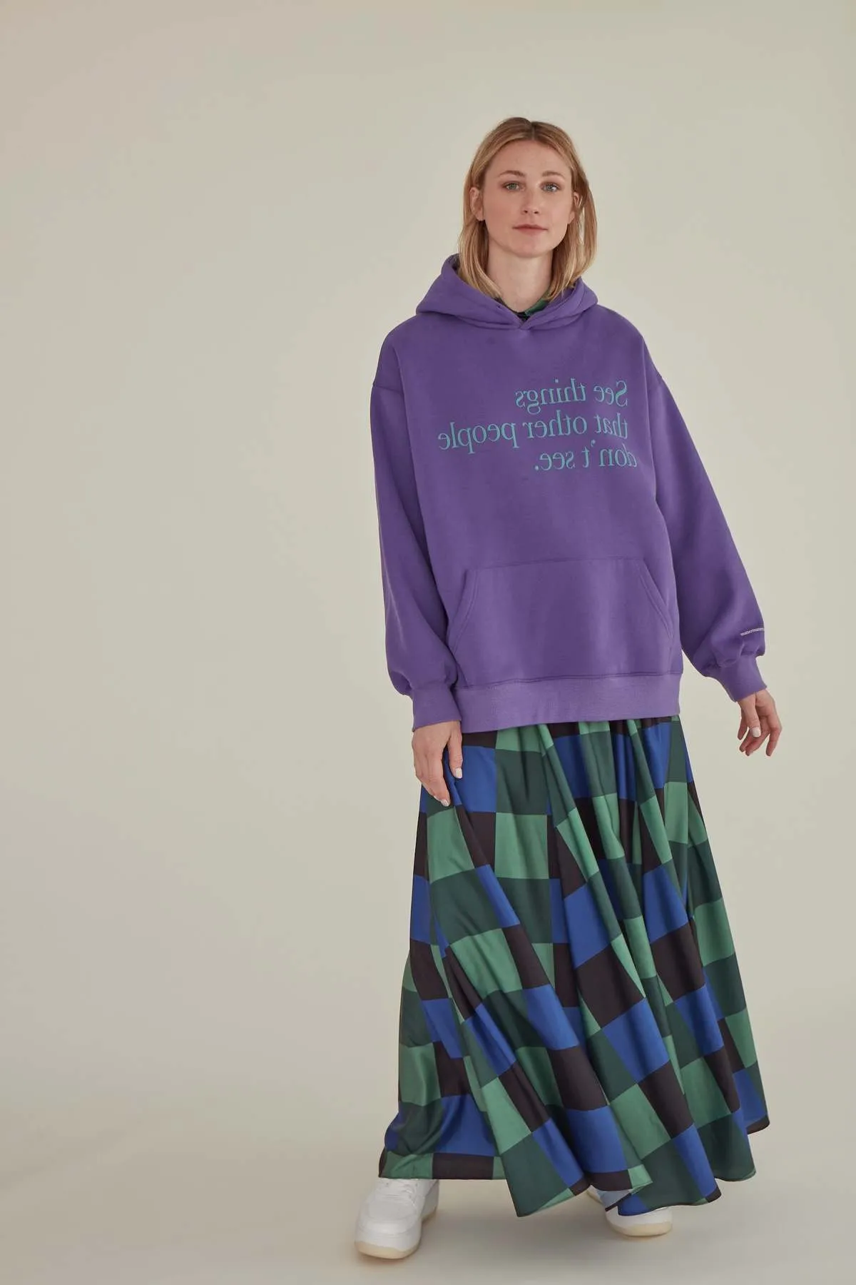 See Things Oversized Hoodies - Purple