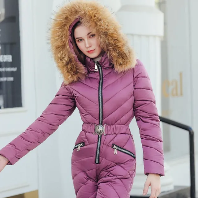 Ski Winter Hooded Jumpsuit