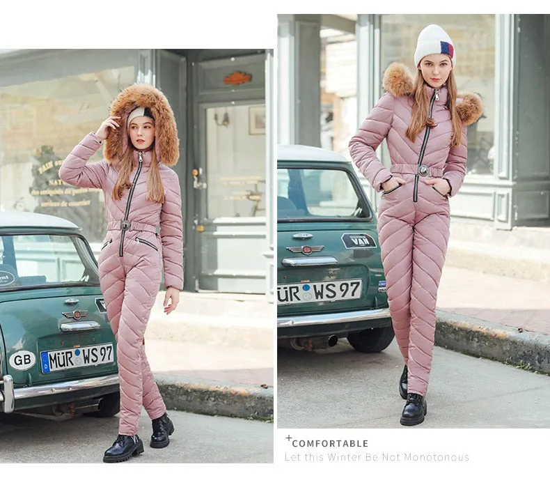 Ski Winter Hooded Jumpsuit