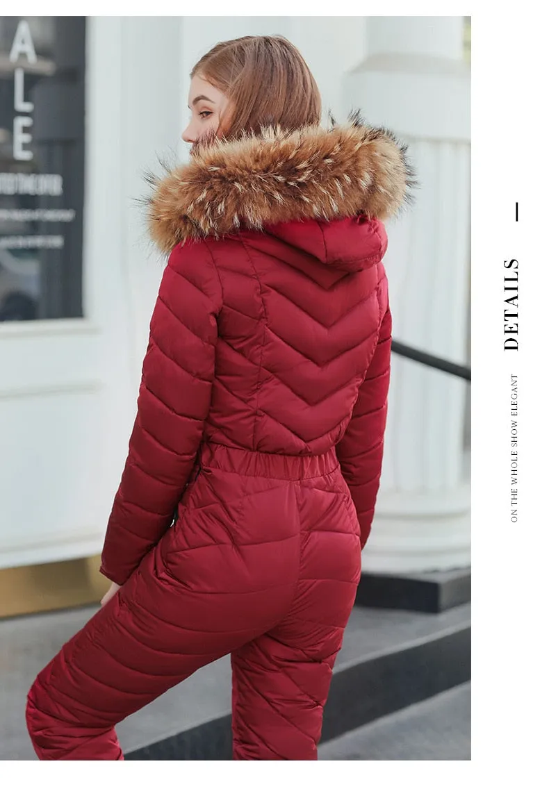 Ski Winter Hooded Jumpsuit