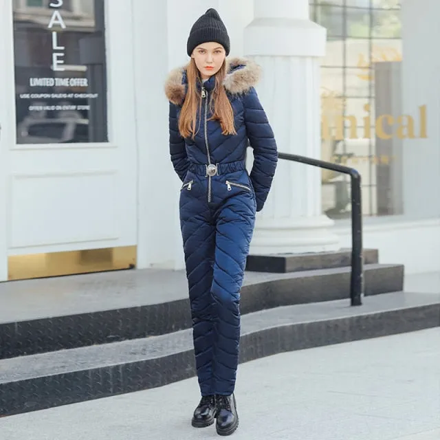 Ski Winter Hooded Jumpsuit