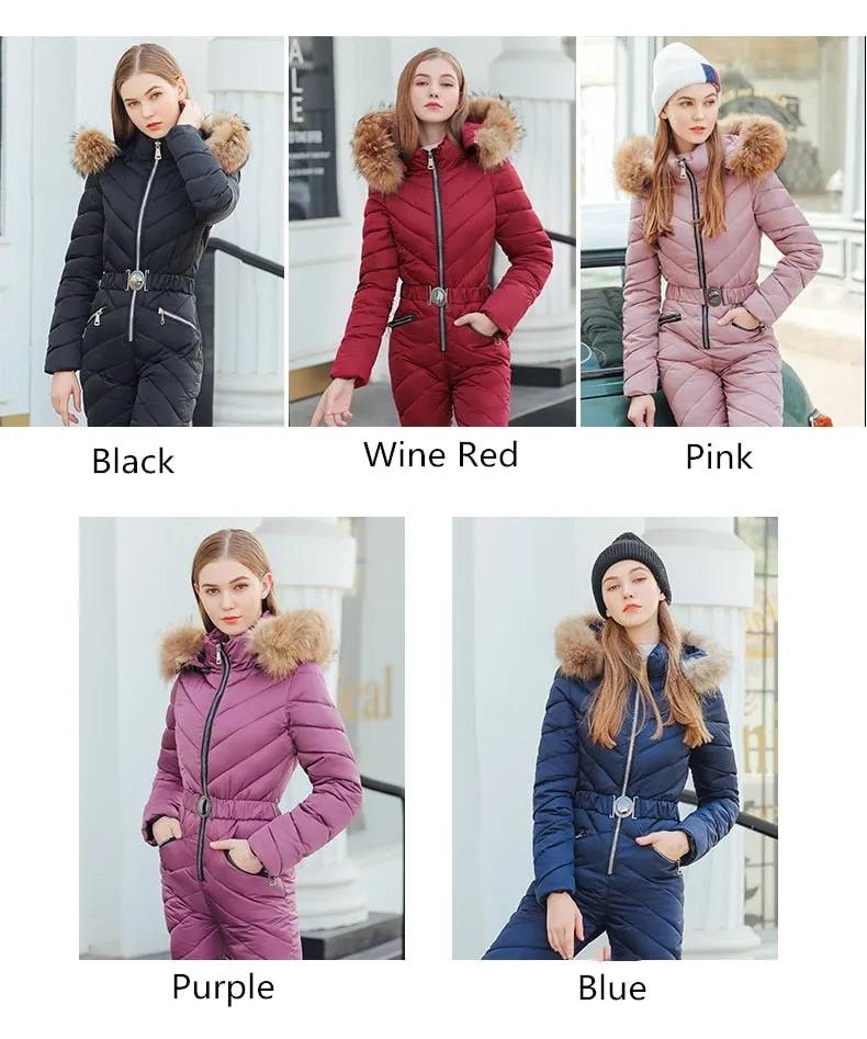 Ski Winter Hooded Jumpsuit