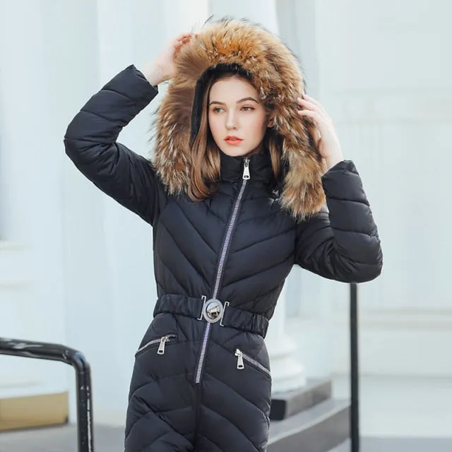 Ski Winter Hooded Jumpsuit