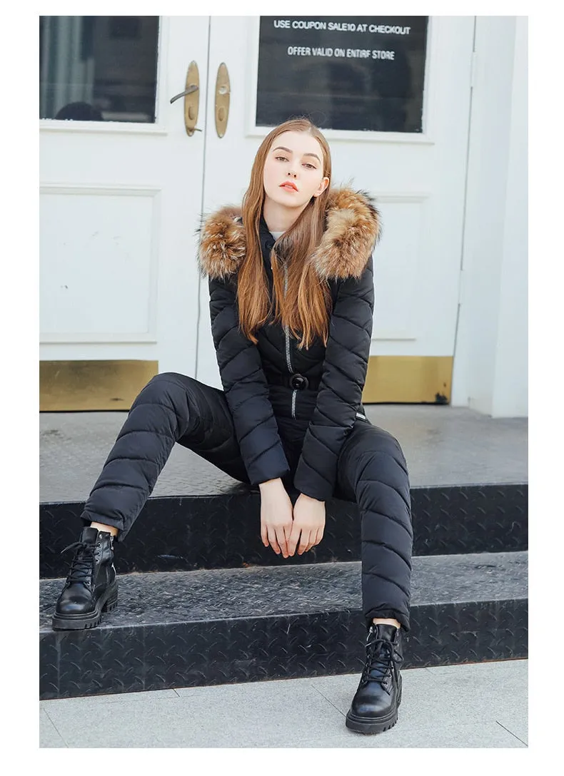 Ski Winter Hooded Jumpsuit