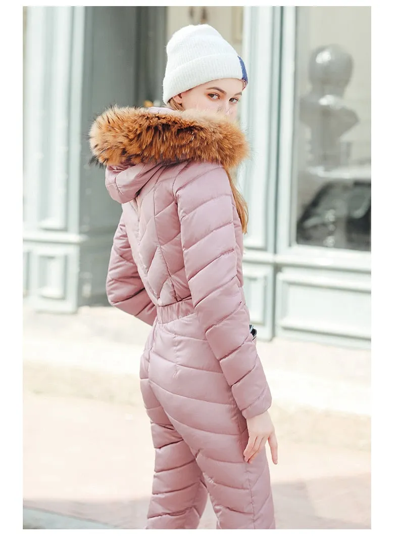 Ski Winter Hooded Jumpsuit