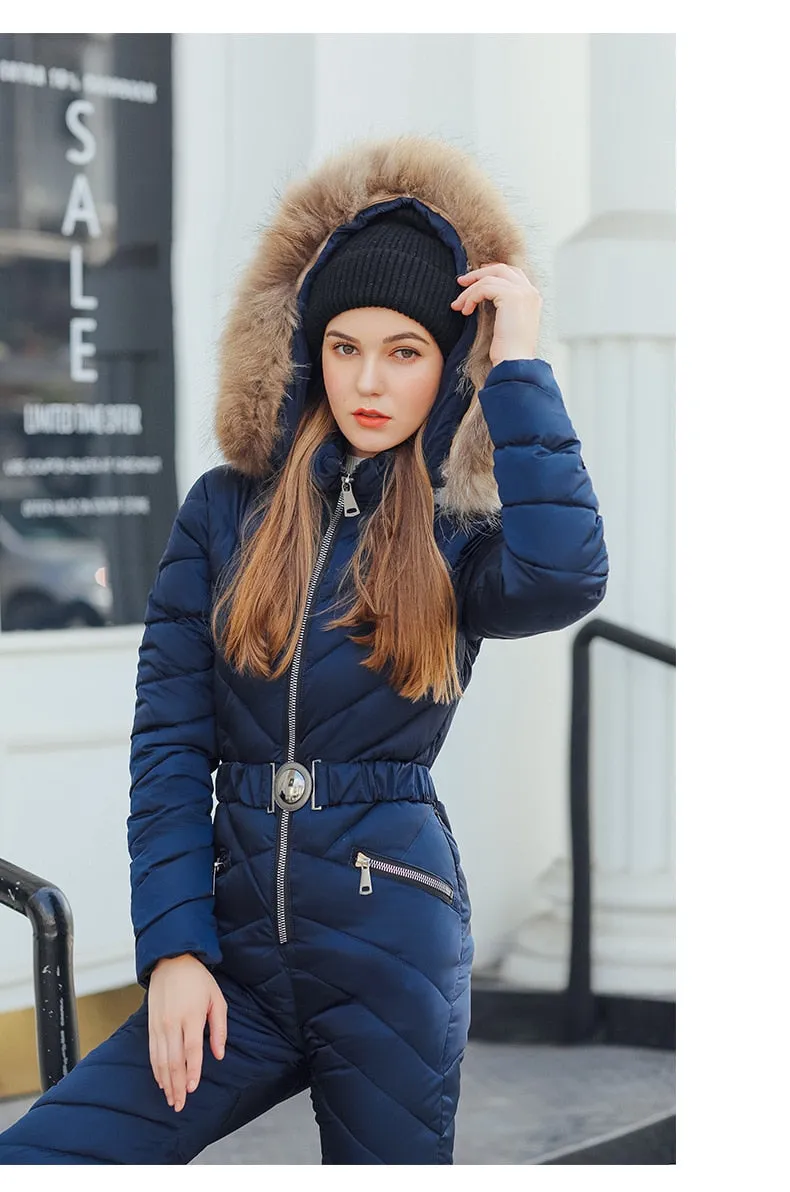 Ski Winter Hooded Jumpsuit