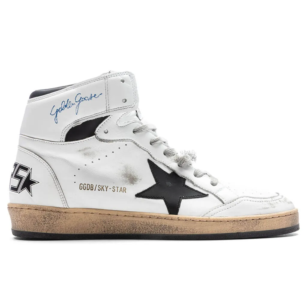 Sky Star Nappa Sneakers - White/Black