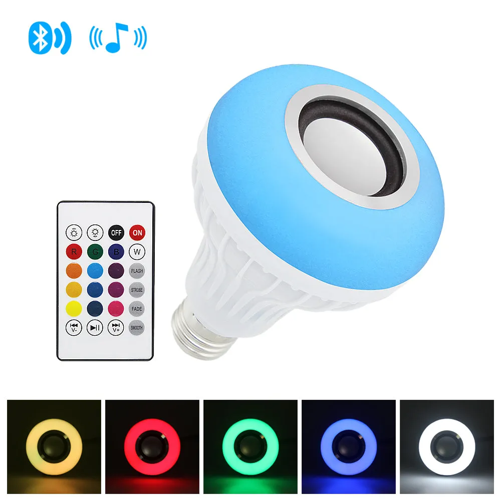 Smart E27 LED Bulb - RGB Light - Wireless Bluetooth Audio Speaker