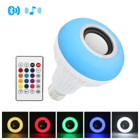 Smart E27 LED Bulb - RGB Light - Wireless Bluetooth Audio Speaker