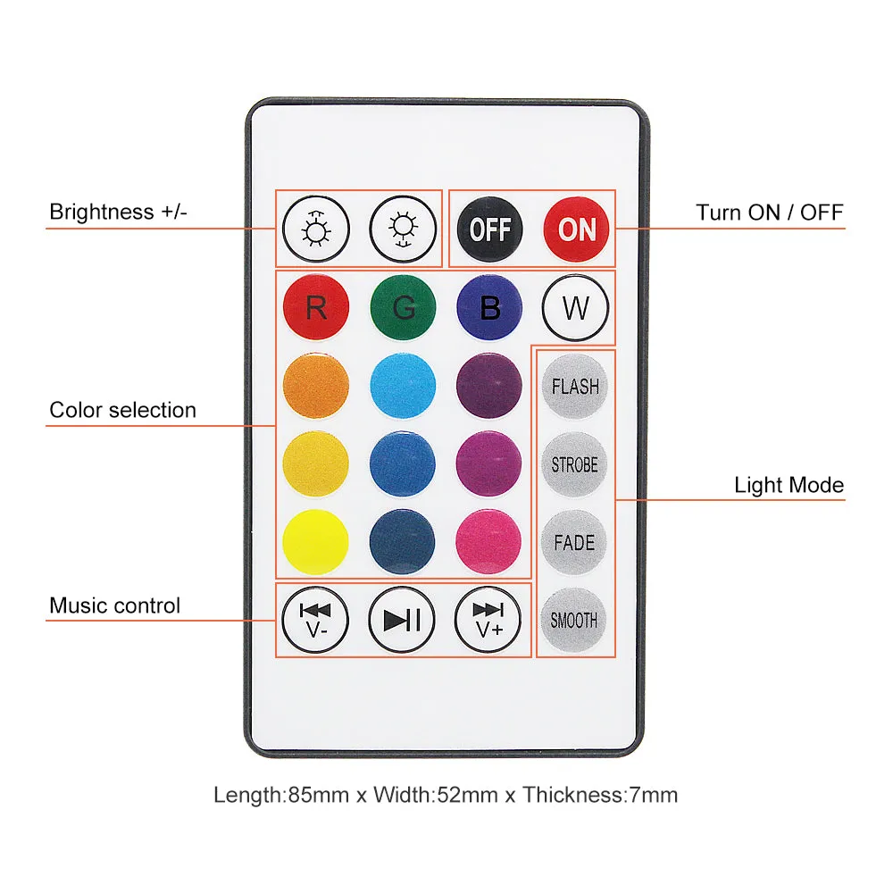 Smart E27 LED Bulb - RGB Light - Wireless Bluetooth Audio Speaker