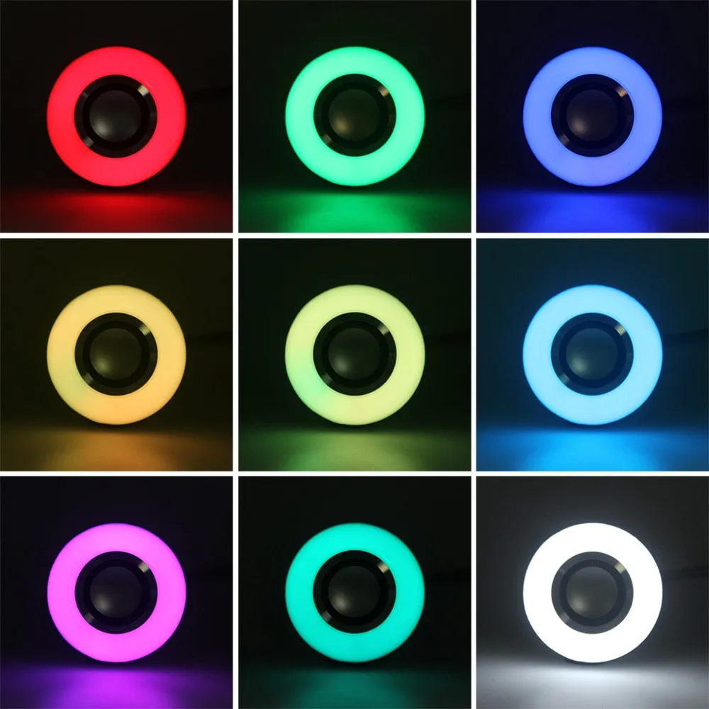 Smart E27 LED Bulb - RGB Light - Wireless Bluetooth Audio Speaker