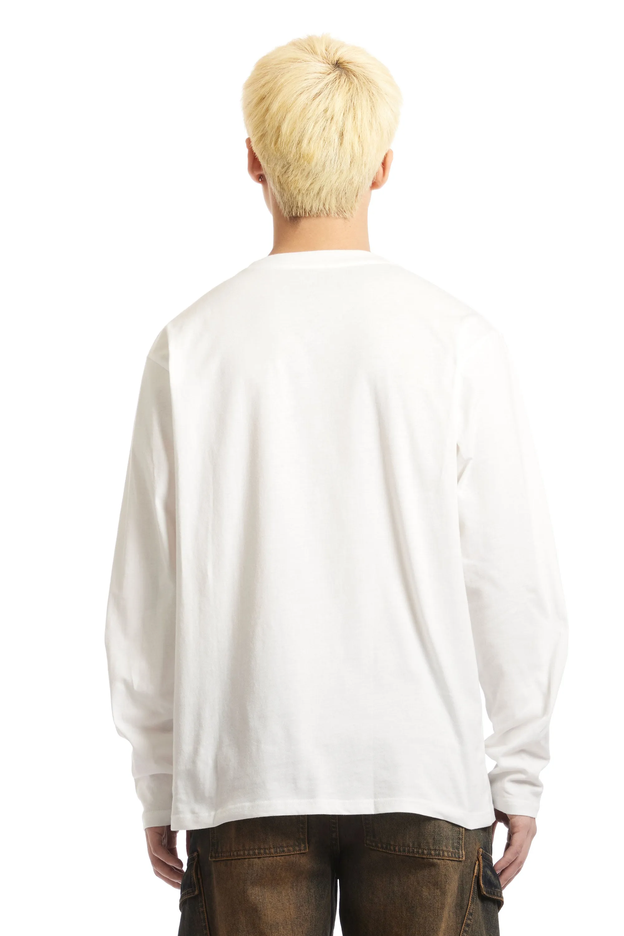 SNOW PEAK - SOFT COTTON LOGO LONG SLEEVE TEE