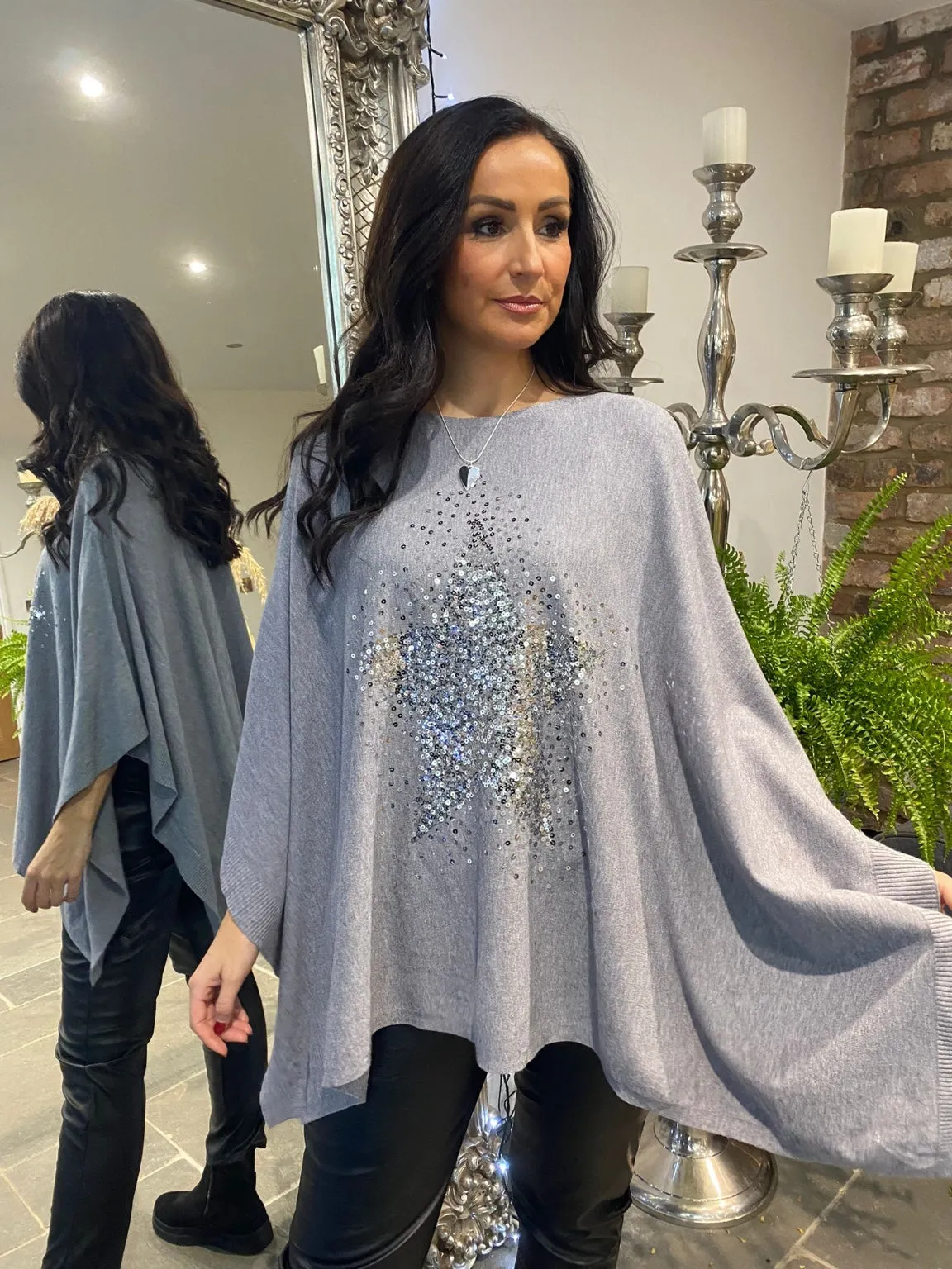 Sparkle Star Poncho Meredith