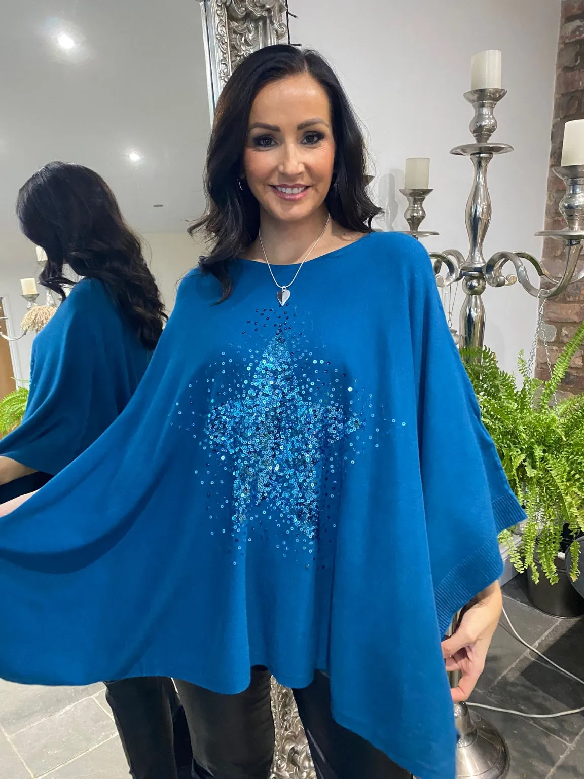 Sparkle Star Poncho Meredith