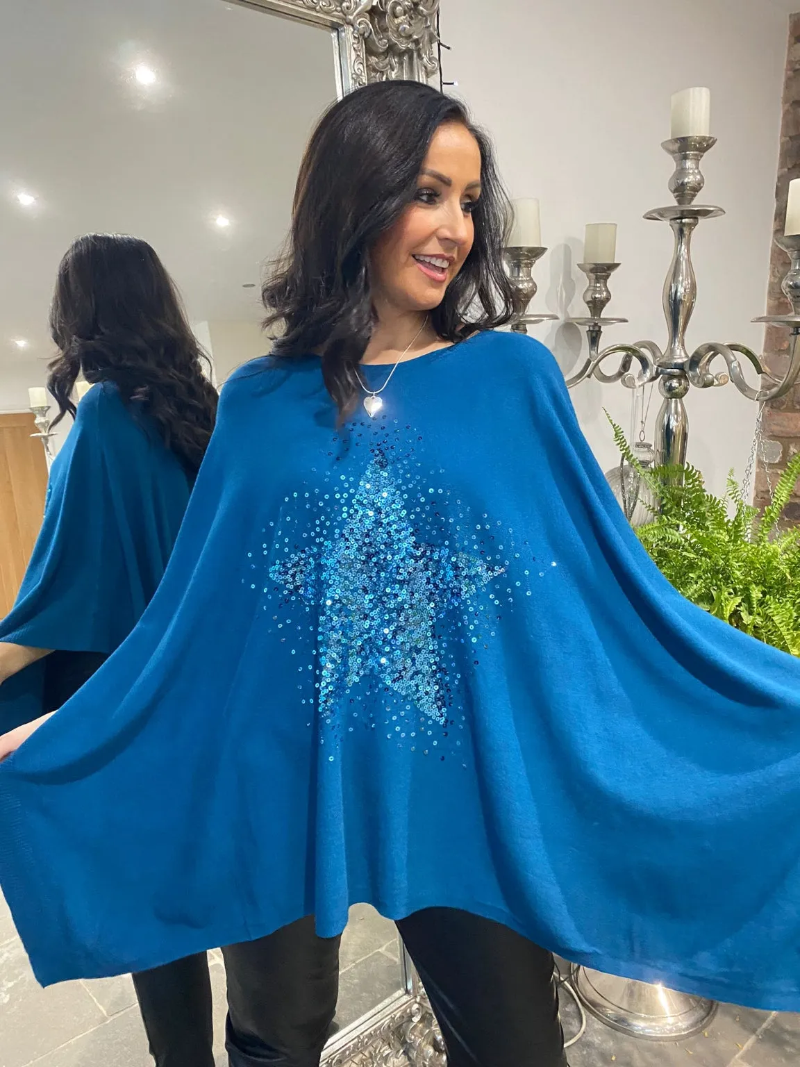 Sparkle Star Poncho Meredith