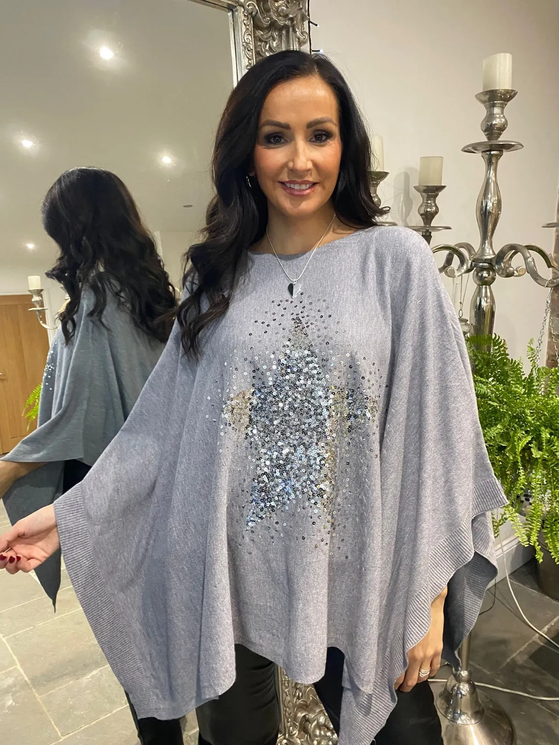 Sparkle Star Poncho Meredith