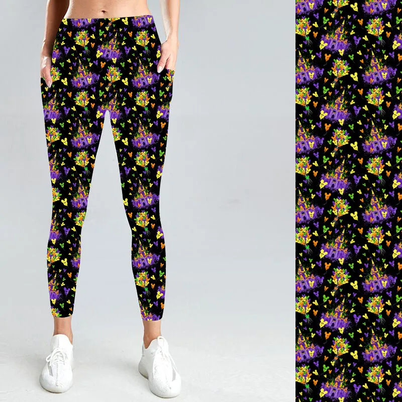 Spooky Kingdom with Side Pocket Leggings