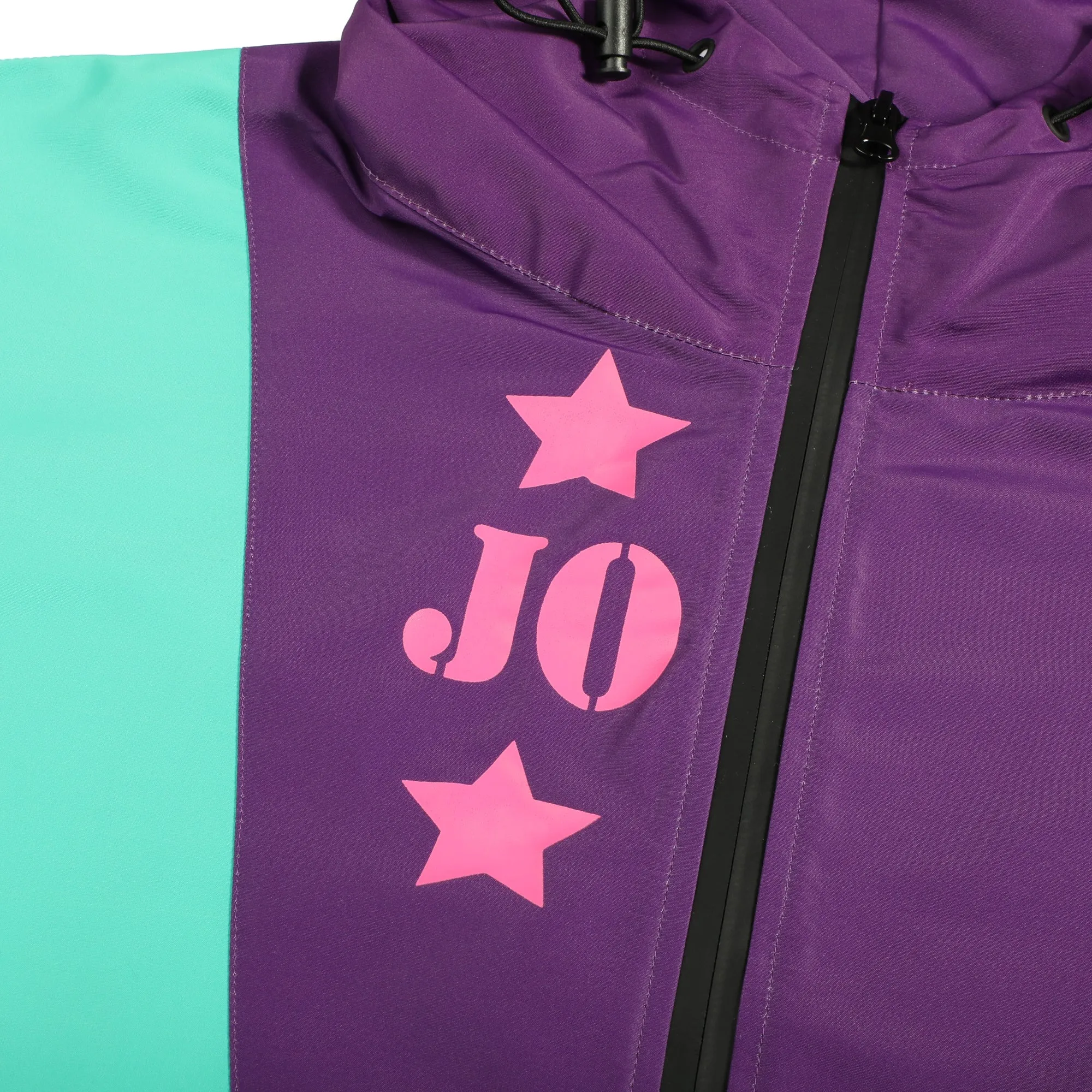 Stardust Crusaders Noriaki and Jotaro Color Block Anorak